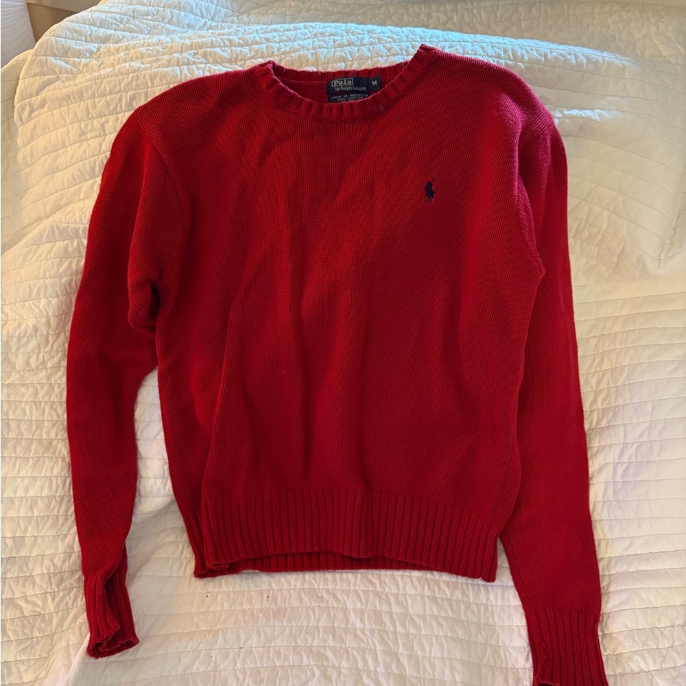 Ralph Lauren Polo Red Knit Top